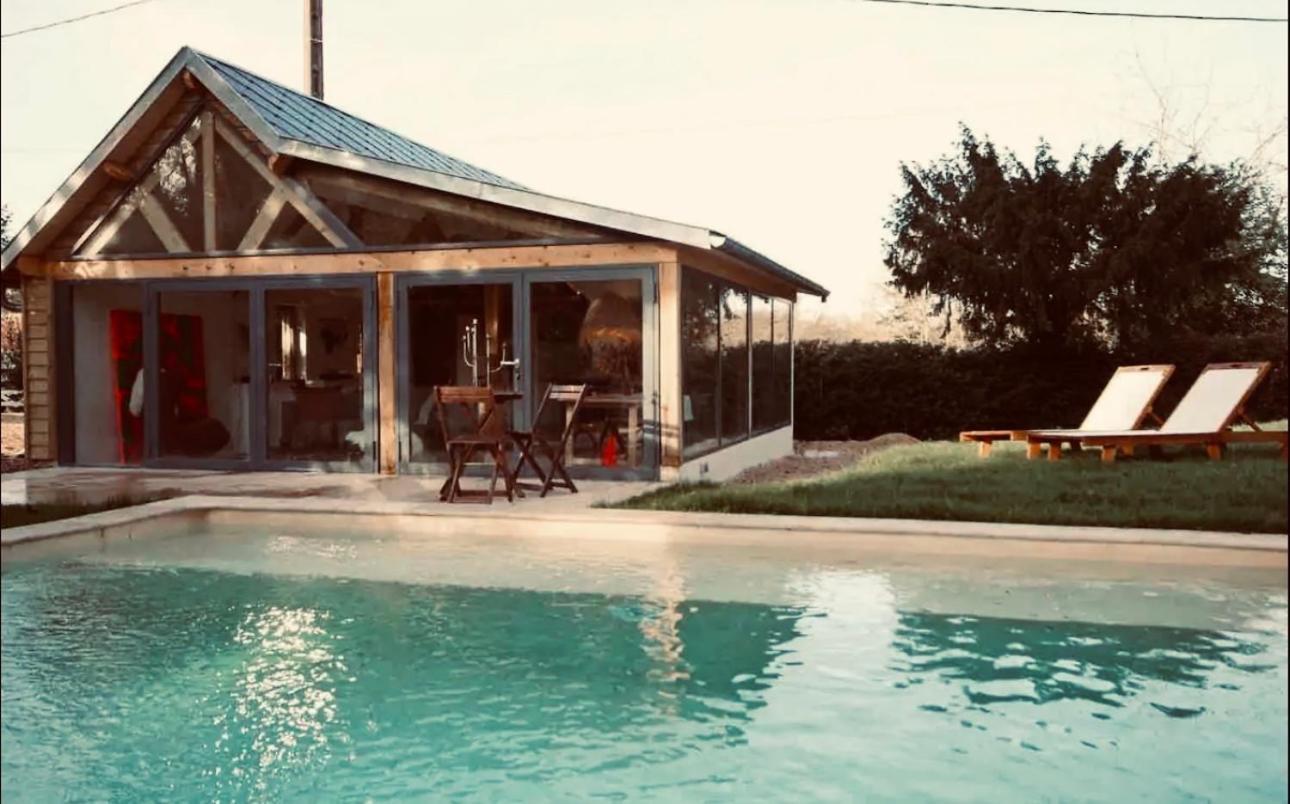 Villa Le loft Normand avec piscine chauffée Saint-Antonin-de-Sommaire Esterno foto